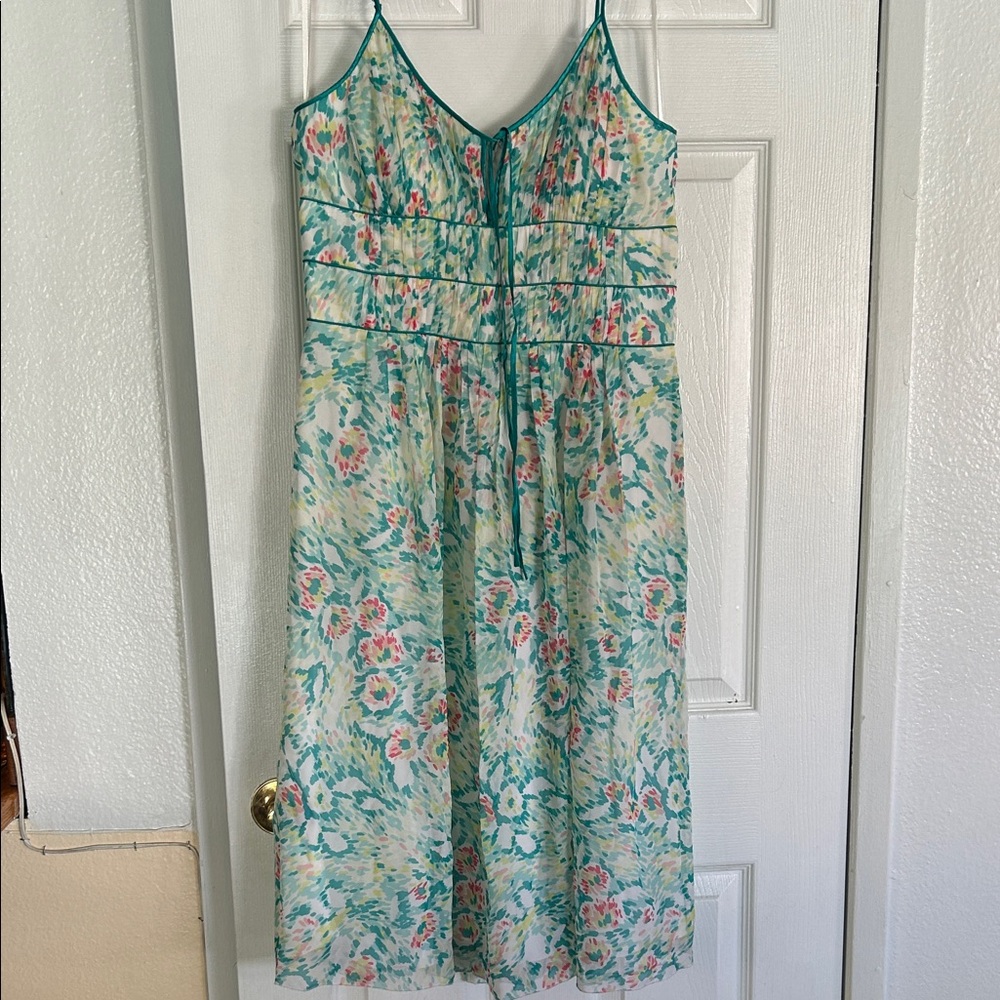 BCBG Paris Multicolor Floral Midi Dress